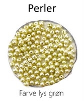 Perler 3 mm farve lysegrøn